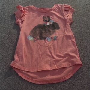 3/$10 sale!! OshKosh B'gosh Coral Bunny Graphic Tee